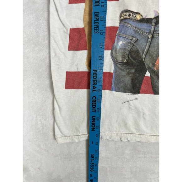 Original Vintage 1984 Bruce Springsteen Born In The USA Tour '84-'85 T-Shirt XS - Picture 11 of 16